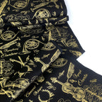 Timeless Treasures - Metallic Music Symphony - Black