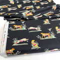 Art Gallery Fabrics - Eve - Untamed Nature Wild Black (Per Metre)