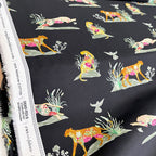 Art Gallery Fabrics - Eve - Untamed Nature Wild Black (Per Metre)