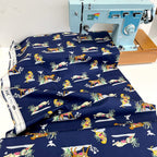 Art Gallery Fabrics - Eve - Untamed Nature Wild Navy (Per Metre)