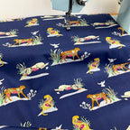 Art Gallery Fabrics - Eve - Untamed Nature Wild Navy (Per Metre)