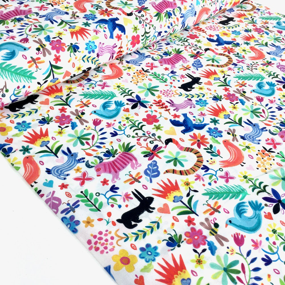 Viva Mexico Olé White - Frumble Fabrics