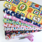 Remnant of Michael Miller - La Vida Loca - Sugar Skulls Blush (133cm)