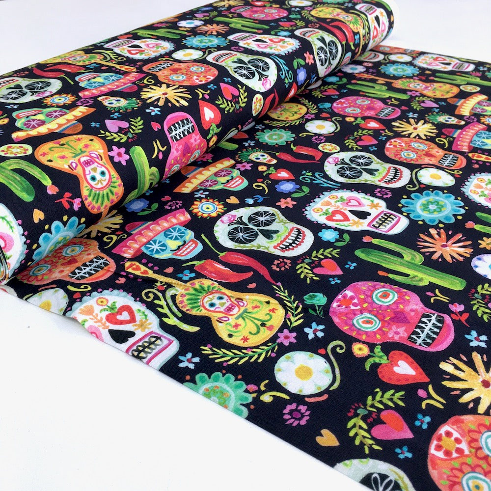 Viva Mexico Day Of The Dead Multi - Frumble Fabrics