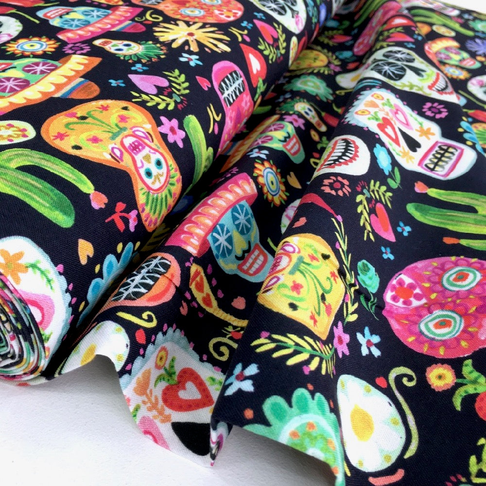 Viva Mexico Day Of The Dead Multi - Frumble Fabrics