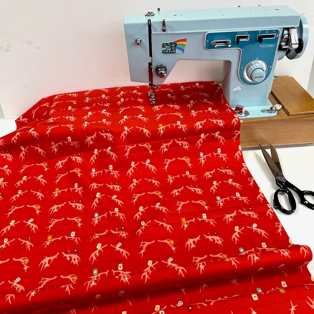 Art Gallery Fabrics - Cozy and Magical - Cheerful Antlers