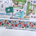 Maywood Studio - Measure Twice - Buttons Blue