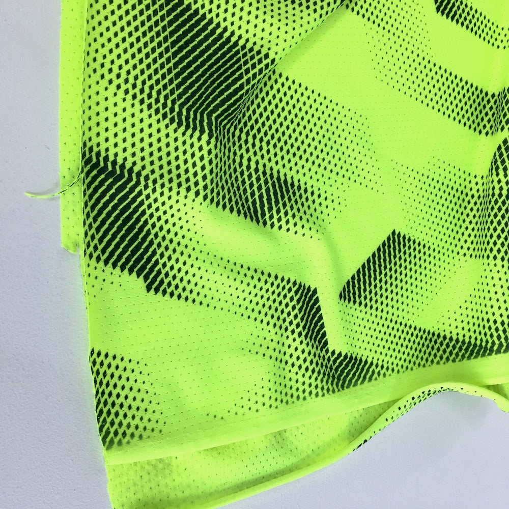 Dry Fit Sports Technical Jersey Geo Fluorescent Yellow - Frumble Fabrics