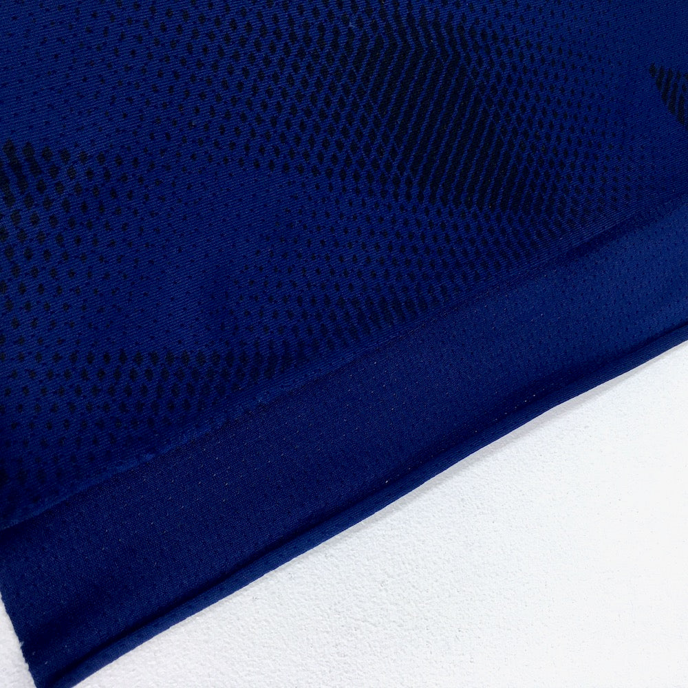 Dry Fit Sports Technical Jersey Geo Navy Blue - Frumble Fabrics