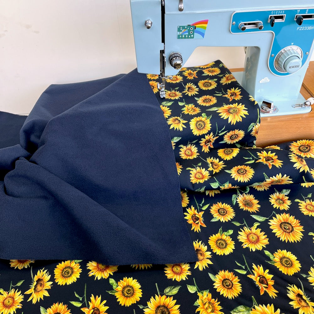 Sunflowers - Softshell - Navy