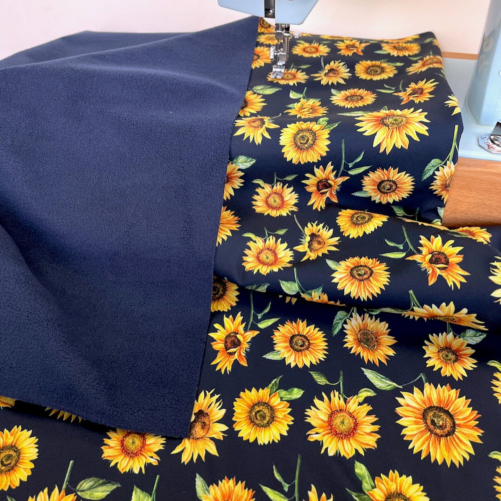 Sunflowers - Softshell - Navy