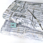 Timeless Treasures - Metallic Musical Patchwork - Antique
