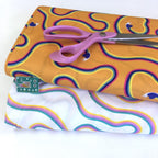 Robert Kaufman - Escargot For It - Rainbow Snail Tangerine