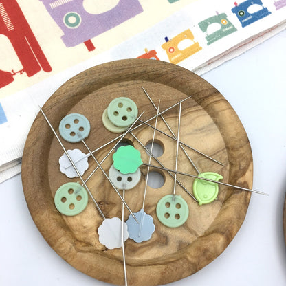 x1 Giant Olive Wood Natural Button - 8cm / 3 inch - 125L