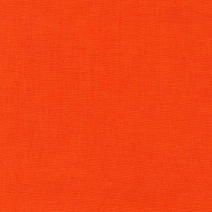 Kona Cotton Solids Tangerine - Frumble Fabrics