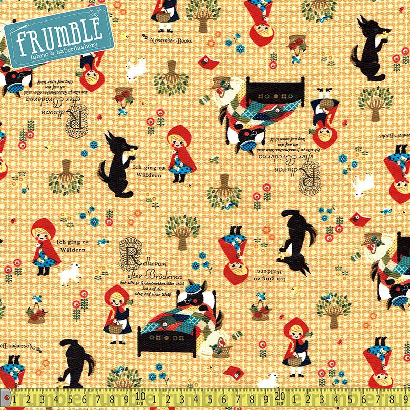 Push Pin Little Red Riding Hood Yellow - Frumble Fabrics