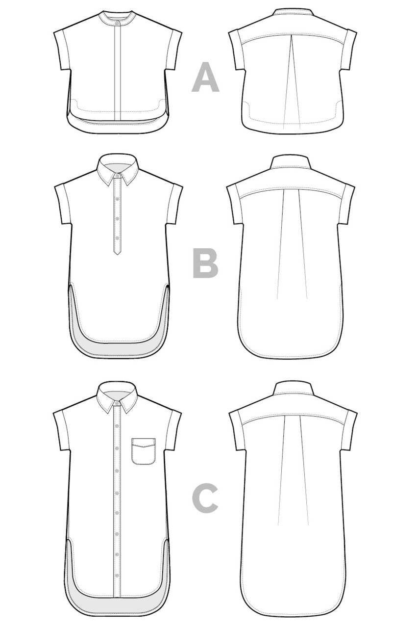 Kalle Shirt & Shirtdress By Closet Case Patterns - Frumble Fabrics