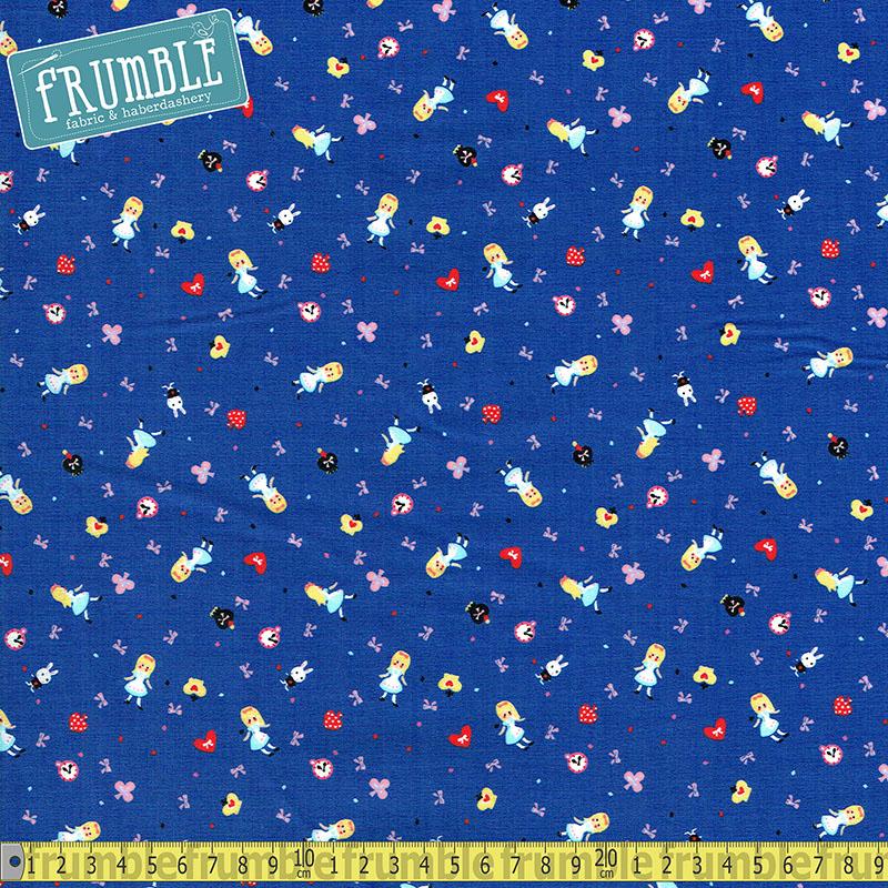 Minny Muu Alice in Wonderland Blue - Frumble Fabrics