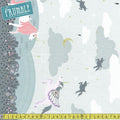 Believe Magic Meadow With Metallic Double Border Cloud - Frumble Fabrics