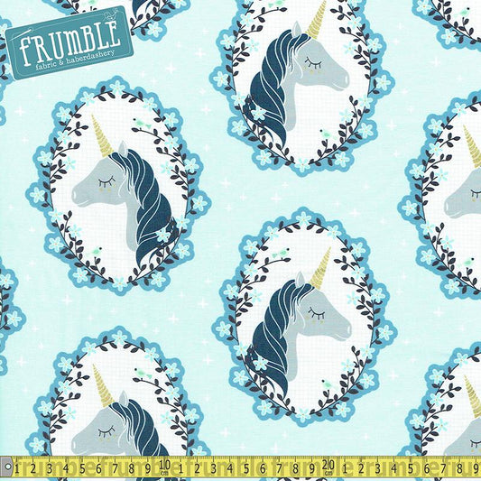 Do You Believe Aqua - Frumble Fabrics