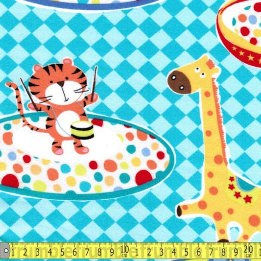 FLANNEL Three Ring Circus Multi - Frumble Fabrics