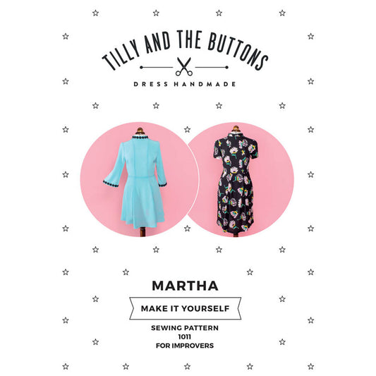 1011 Martha Dress - Tilly and the Buttons Pattern - Frumble Fabrics