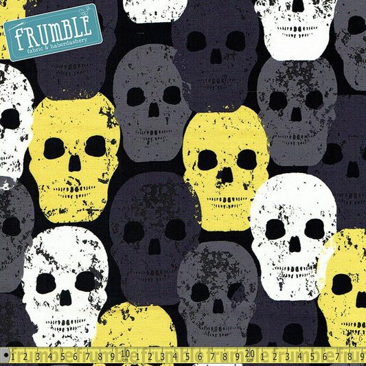 Skull Of Rock Citron - Frumble Fabrics