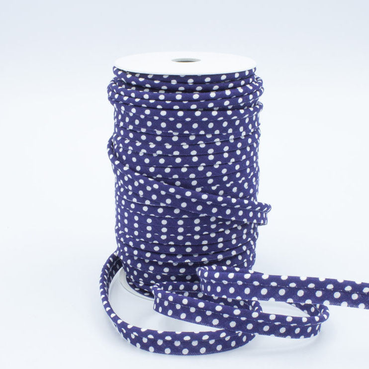 Medium Polka Dot Piping Bias Binding - Frumble Fabrics