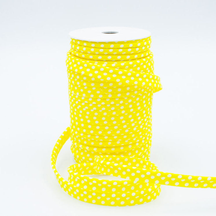 Medium Polka Dot Piping Bias Binding - Frumble Fabrics