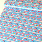 Pool Party Swimming Lanes Aqua Jersey Print - Frumble Fabrics