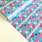 Pool Party Swimming Lanes Aqua Jersey Print - Frumble Fabrics