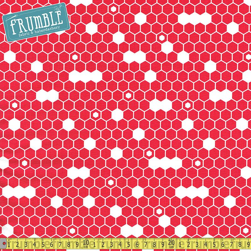 Fine & Dandy Hexagons Pink - Frumble Fabrics