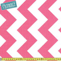 Large Chevron White & Hot Pink - Frumble Fabrics