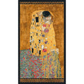 Gustav Klimt The Kiss Metallic Gold Panel - Frumble Fabrics