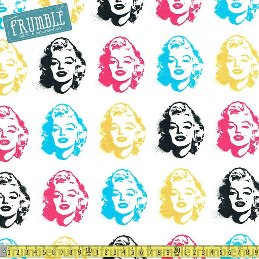 Marilyn Monroe Heads Bright - Frumble Fabrics