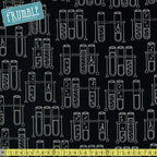 Science Fair 2 Test Tubes Black - Frumble Fabrics