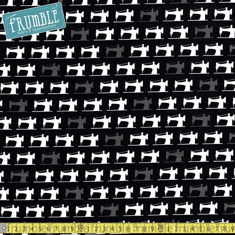 Sewing Studio 2 Machines Black - Frumble Fabrics
