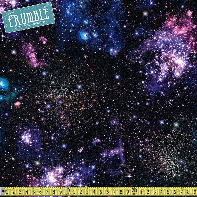 Stargazers Star Universe Nightfall - Frumble Fabrics