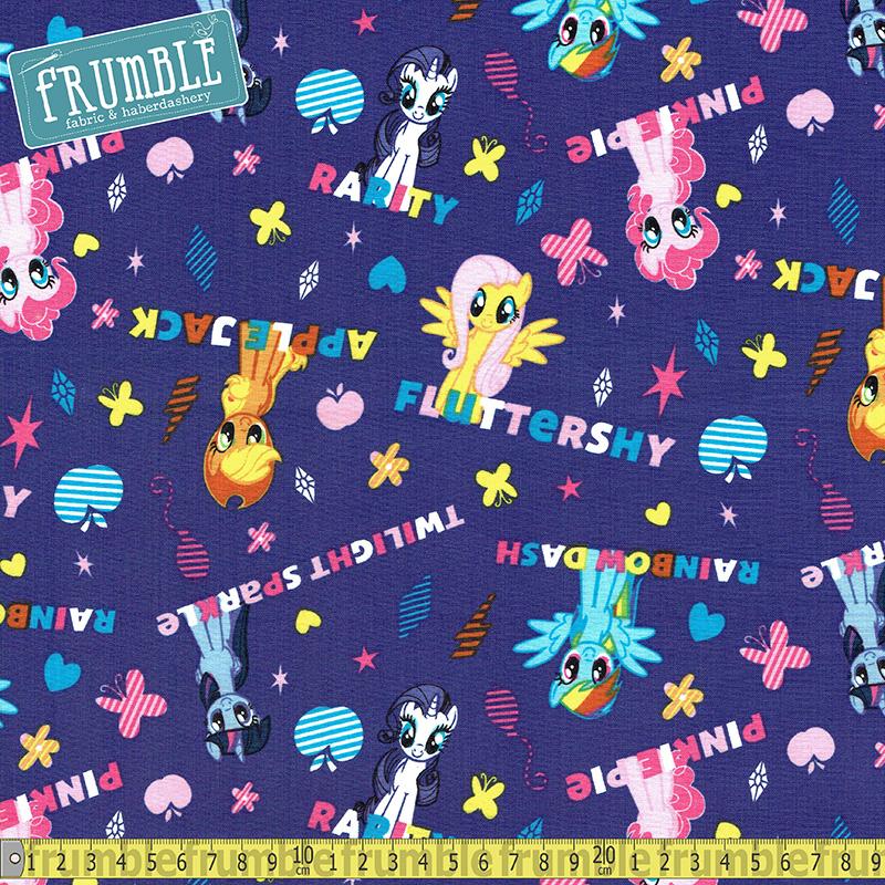 My Little Pony Ponies And Names Purple Fabric By Springs Creative – Frumble  Fabrics