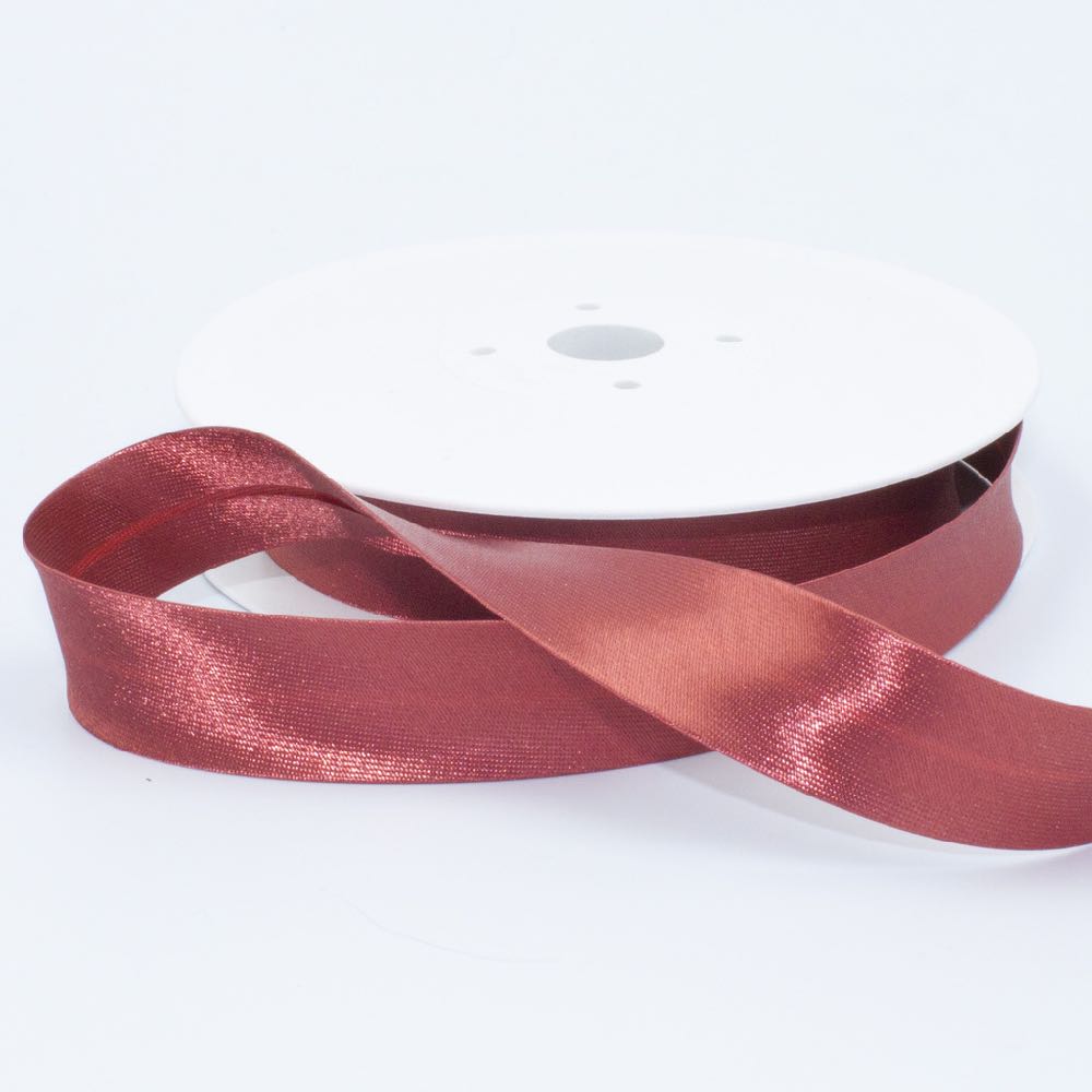 18mm Plain Satin Bias Binding - Frumble Fabrics