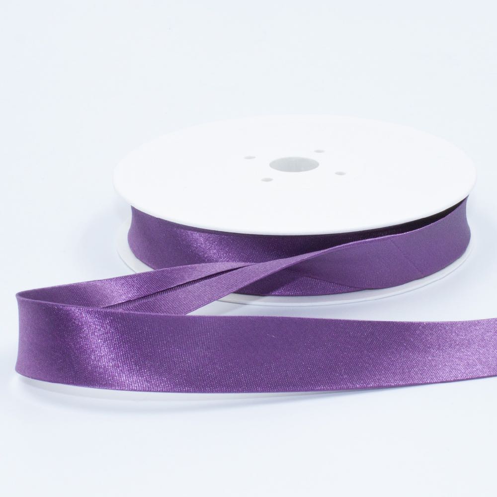 18mm Plain Satin Bias Binding - Frumble Fabrics