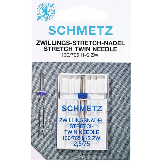 Schmetz Stretch Twin Needle - Size 2,5/75