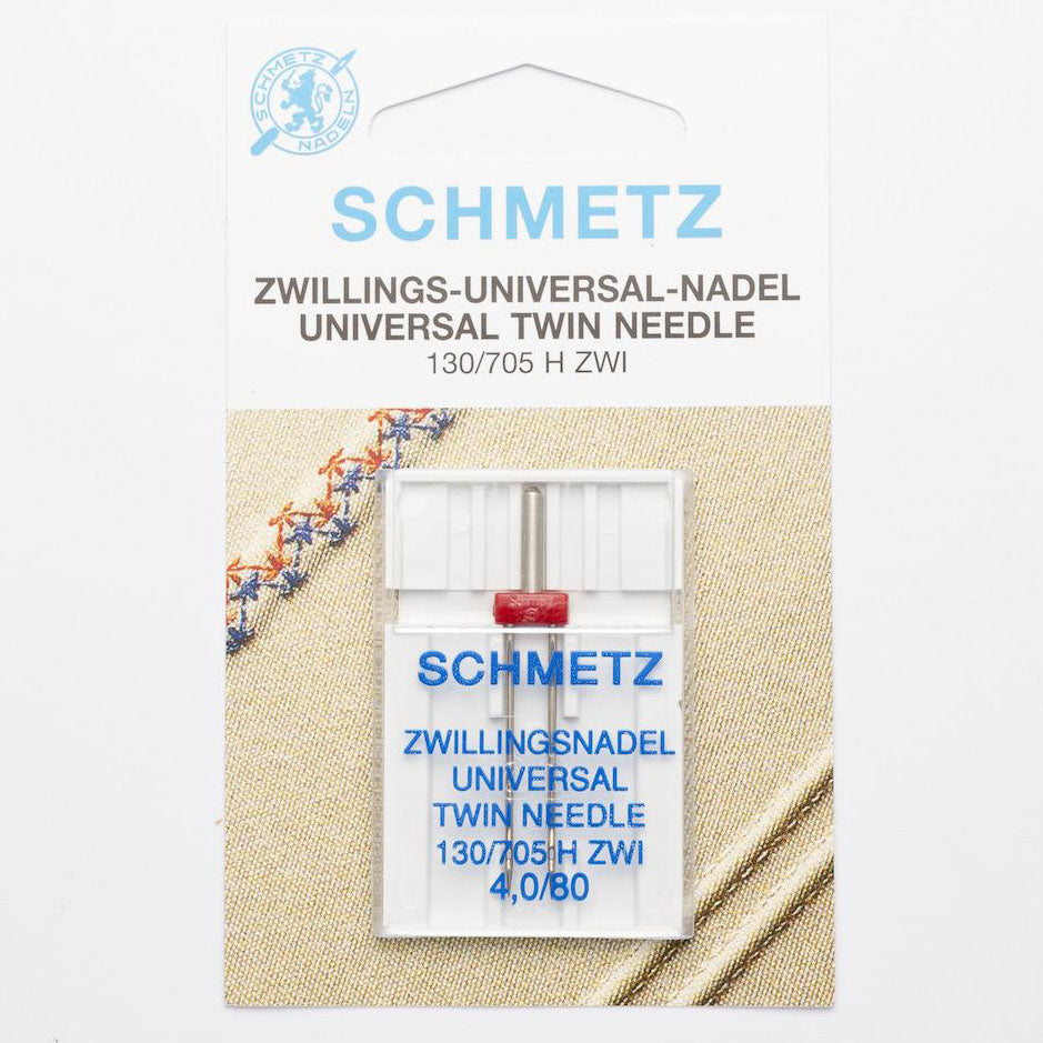 Schmetz Universal Twin Needle - Size 4.0mm/80
