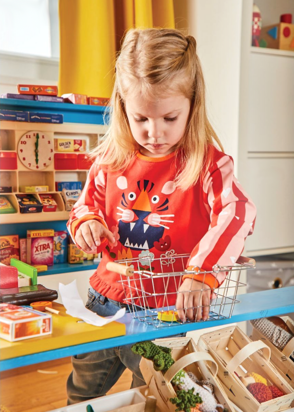 The Red Lion 75cm Panel - Cotton French Terry - Red