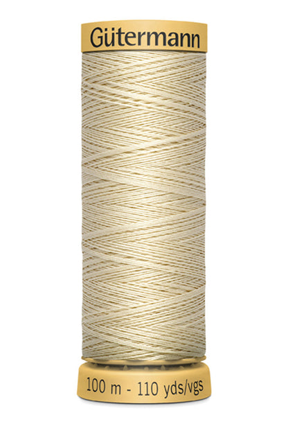 Natural Cotton Thread 100m Reel - Frumble Fabrics