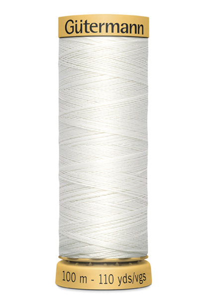 Natural Cotton Thread 100m Reel - Frumble Fabrics