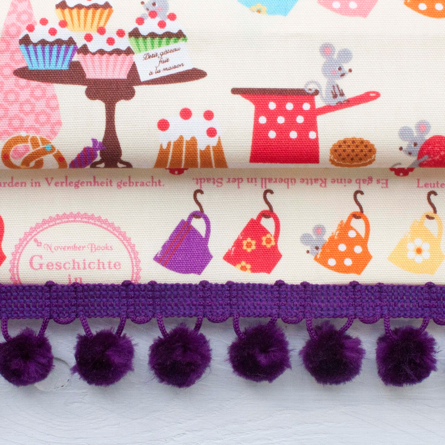 Fluffy Furnishing Pom Pom Trim - Frumble Fabrics