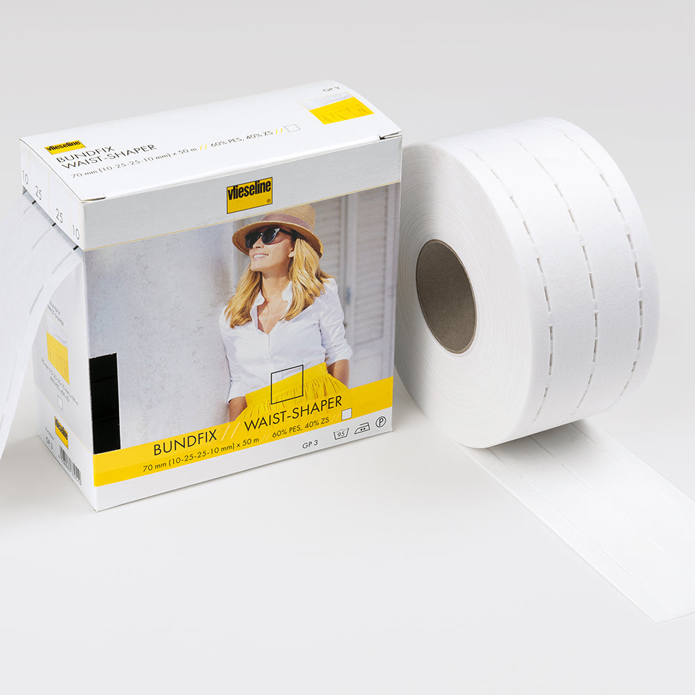 Bundfix Waistband/Bag Strap Tape - 80mm White - Frumble Fabrics