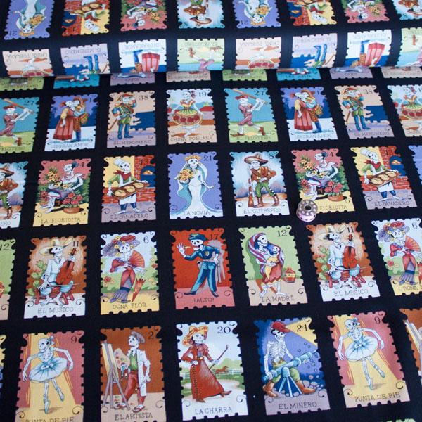 Cartas Marcadas Black - Frumble Fabrics