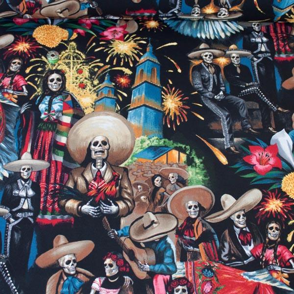Fiesta De San Marcos Midnight - Frumble Fabrics